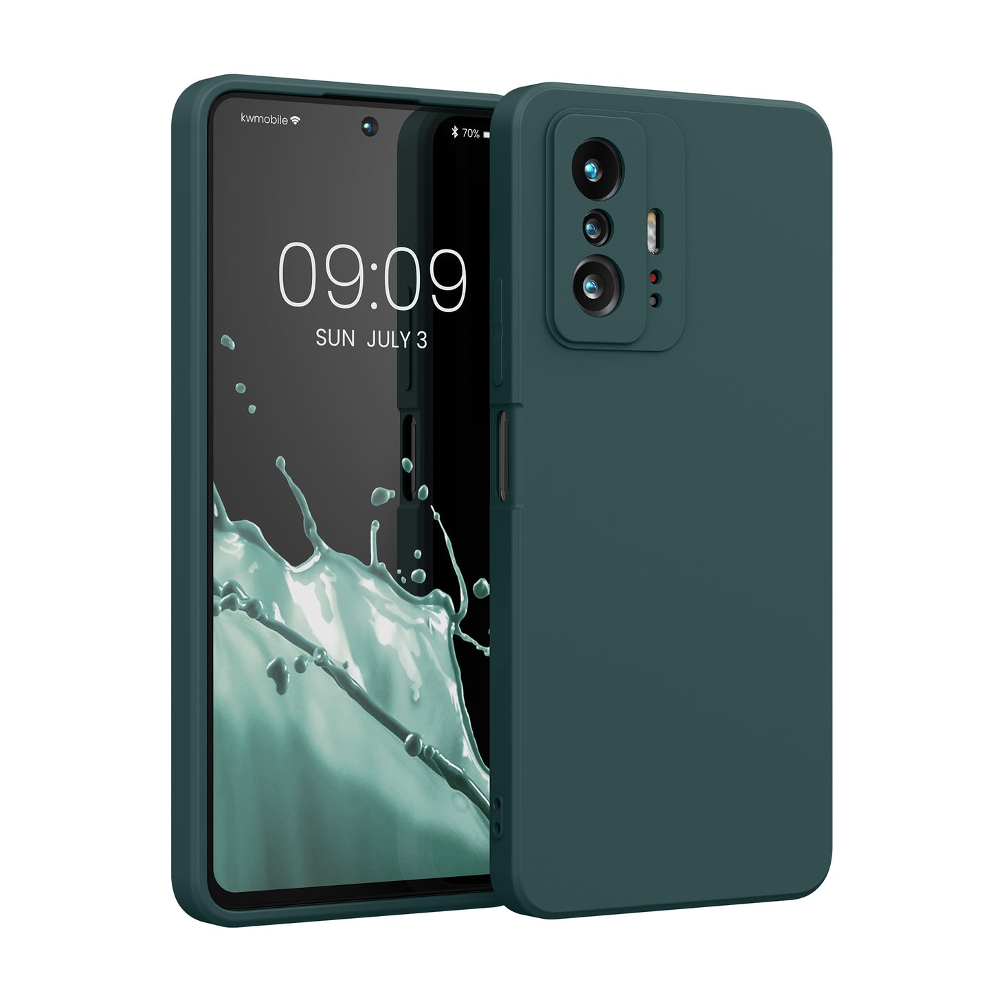 kwmobile Hülle kompatibel mit Xiaomi 11T / 11T Pro Hülle - Schutzhülle für kabelloses Laden - Case