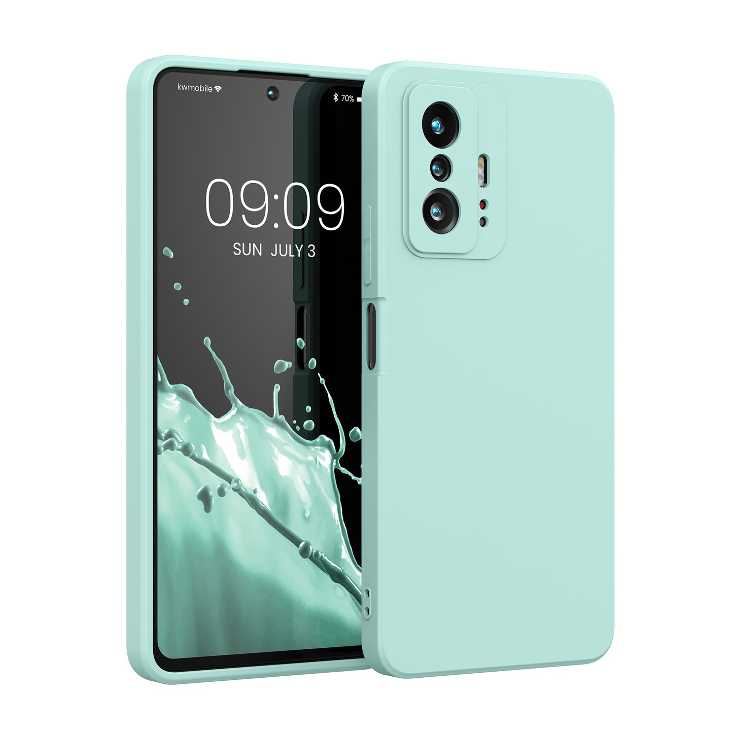 kwmobile Hülle kompatibel mit Xiaomi 11T / 11T Pro Hülle - Schutzhülle für kabelloses Laden - Case