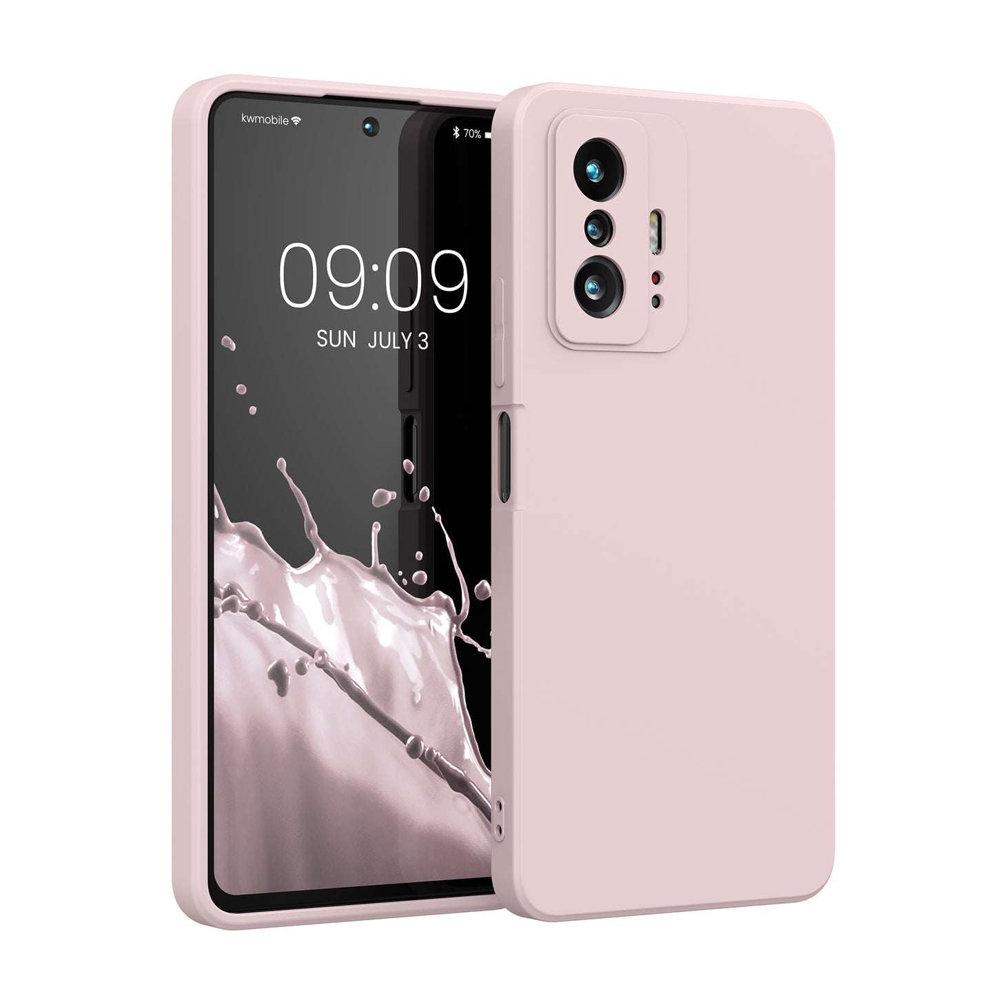 kwmobile Hülle kompatibel mit Xiaomi 11T / 11T Pro Hülle - Schutzhülle für kabelloses Laden - Case