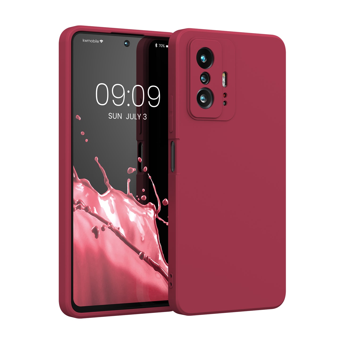 kwmobile Hülle kompatibel mit Xiaomi 11T / 11T Pro Hülle - Schutzhülle für kabelloses Laden - Case
