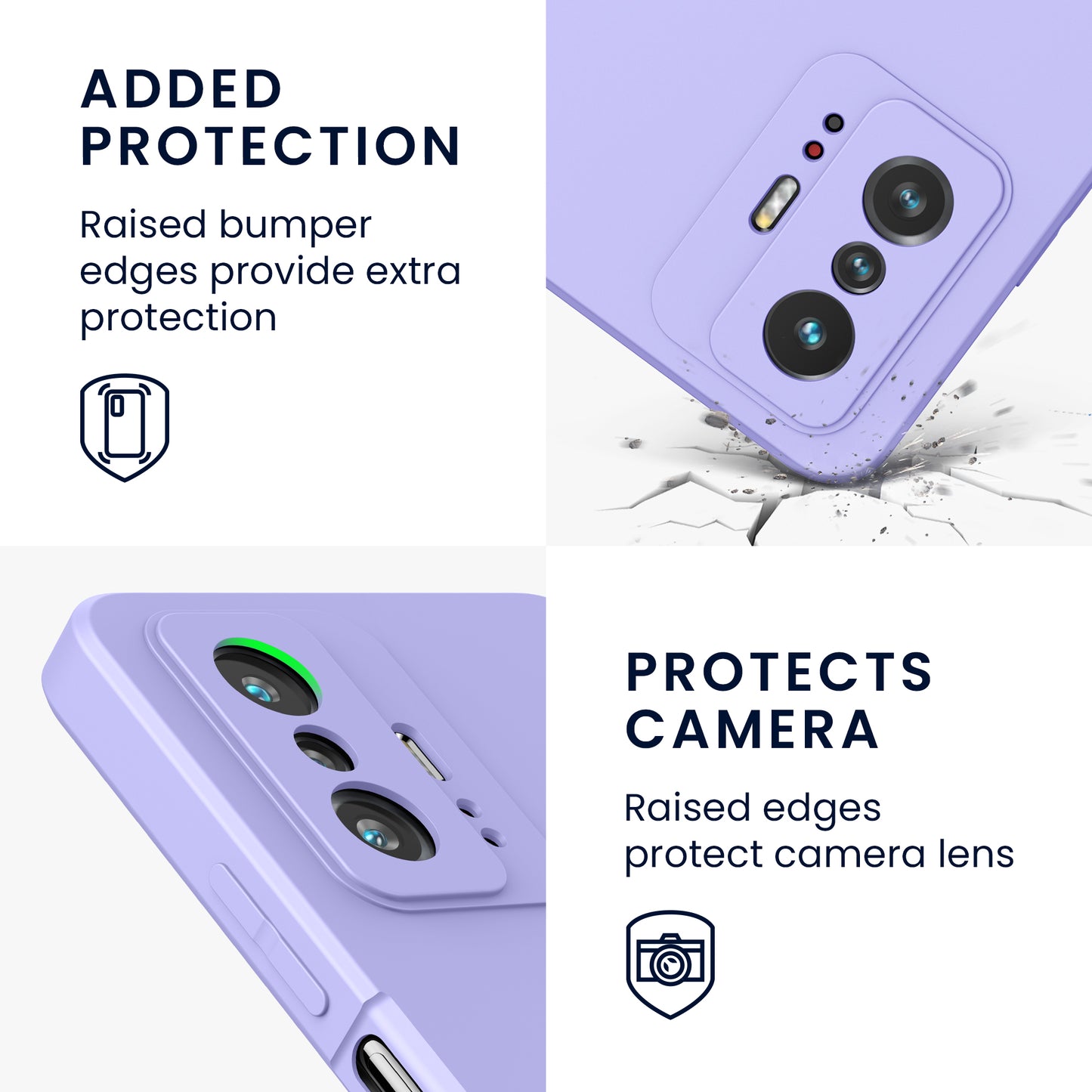 kwmobile Hülle kompatibel mit Xiaomi 11T / 11T Pro Hülle - Schutzhülle für kabelloses Laden - Case