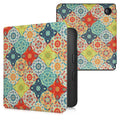 kwmobile Schutzhülle für Kobo Libra 2 Hülle - eReader Flip Case mit Auto Sleep Funktion - Galaxie Baum Wiese