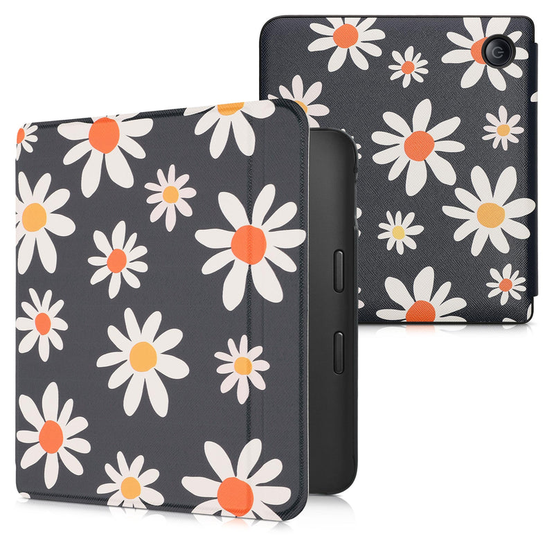 kwmobile Schutzhülle für Kobo Libra 2 Hülle - eReader Flip Case mit Auto Sleep Funktion - Galaxie Baum Wiese
