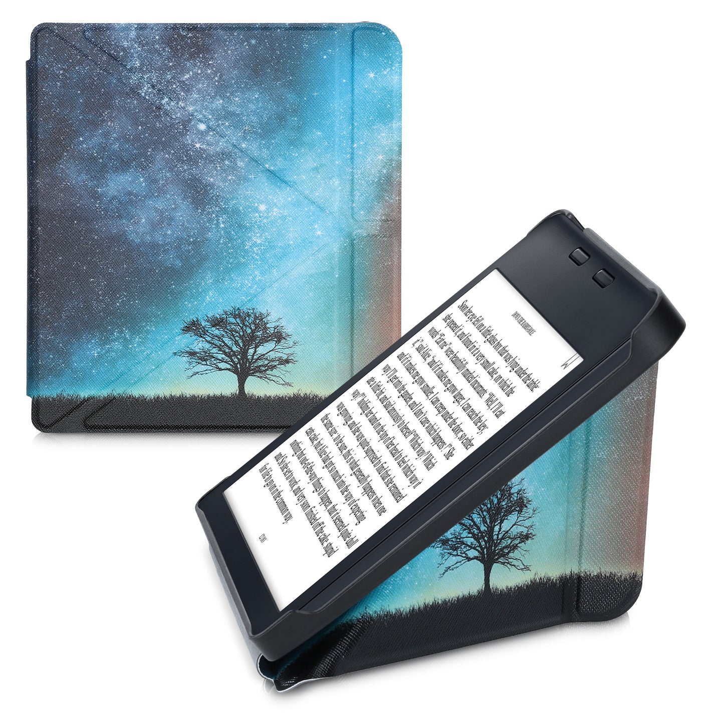 kwmobile Schutzhülle kompatibel mit Kobo Libra 2 - Hülle Kunstleder - eReader Cover Case