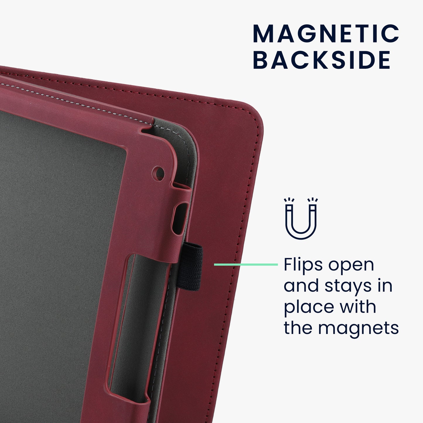 kwmobile Flip Hülle kompatibel mit Kobo Libra 2 - Handschlaufe - Cover