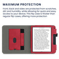 kwmobile Hülle kompatibel mit Kobo Libra 2 Flip Case mit Handschlaufe Cover