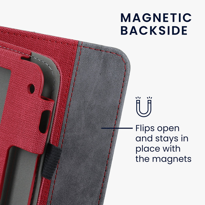 kwmobile Hülle kompatibel mit Kobo Libra 2 Flip Case mit Handschlaufe Cover