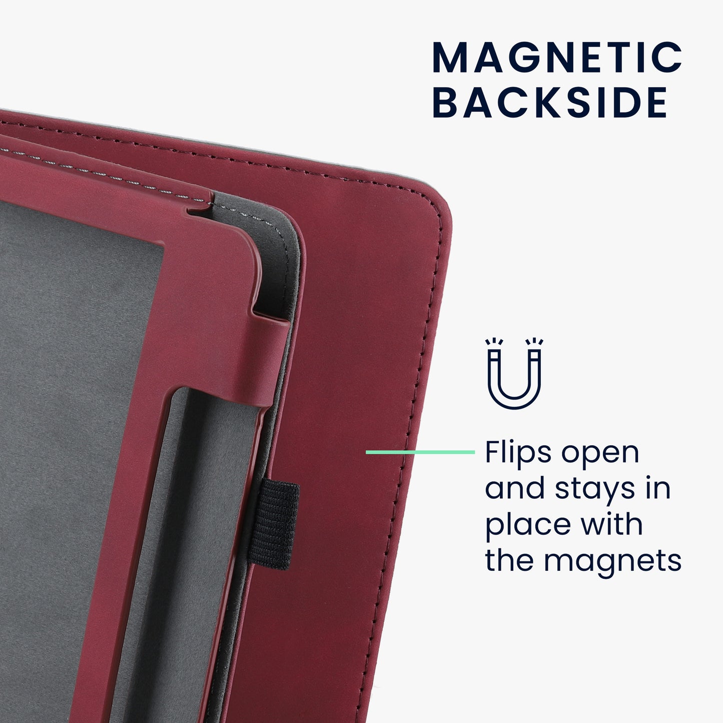 kwmobile Flip Hülle kompatibel mit Kobo Sage - Handschlaufe - Cover