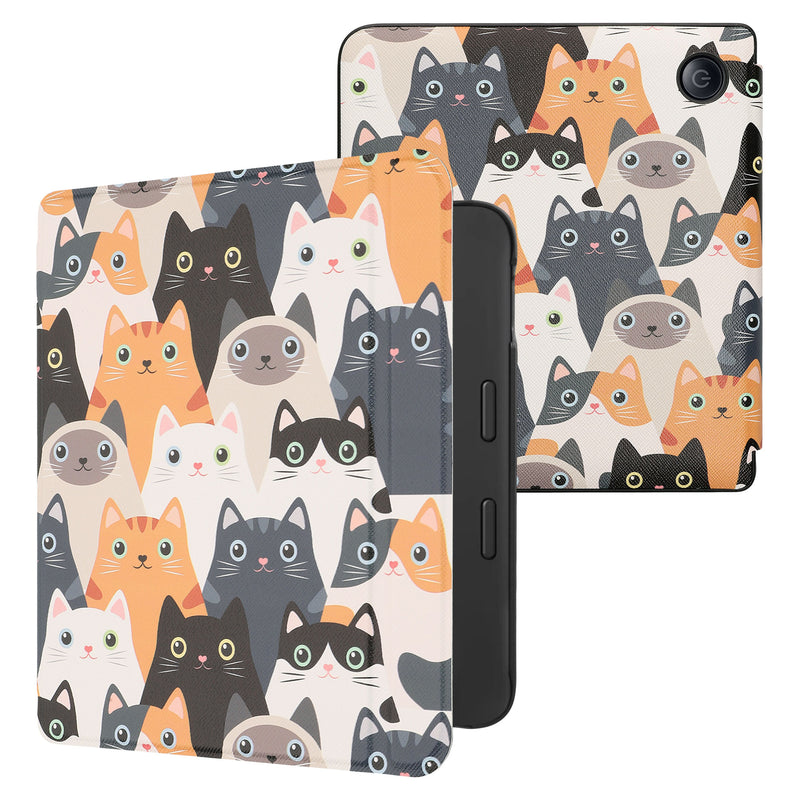 kwmobile Schutzhülle für Tolino Vision 6 Hülle - eReader Flip Case mit Auto Sleep Funktion