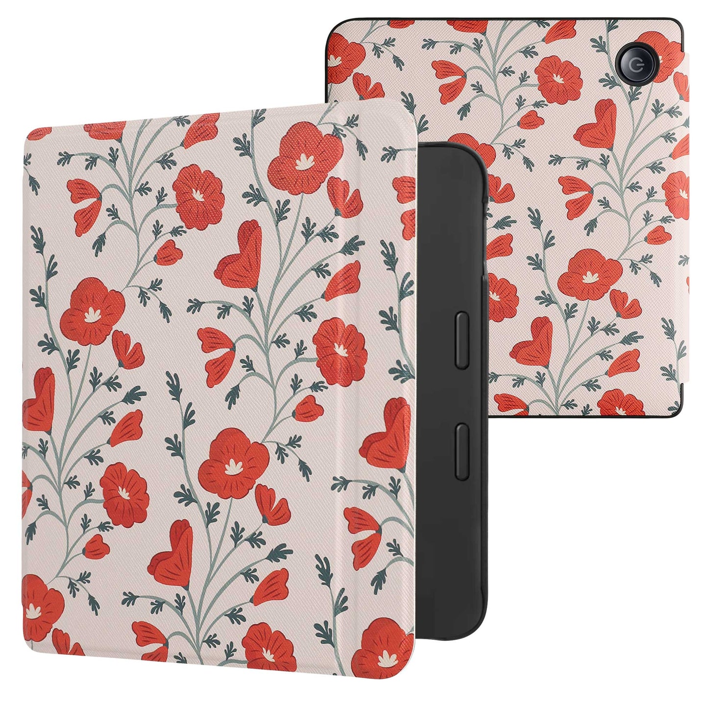 kwmobile Schutzhülle für Tolino Vision 6 Hülle - eReader Flip Case mit Auto Sleep Funktion