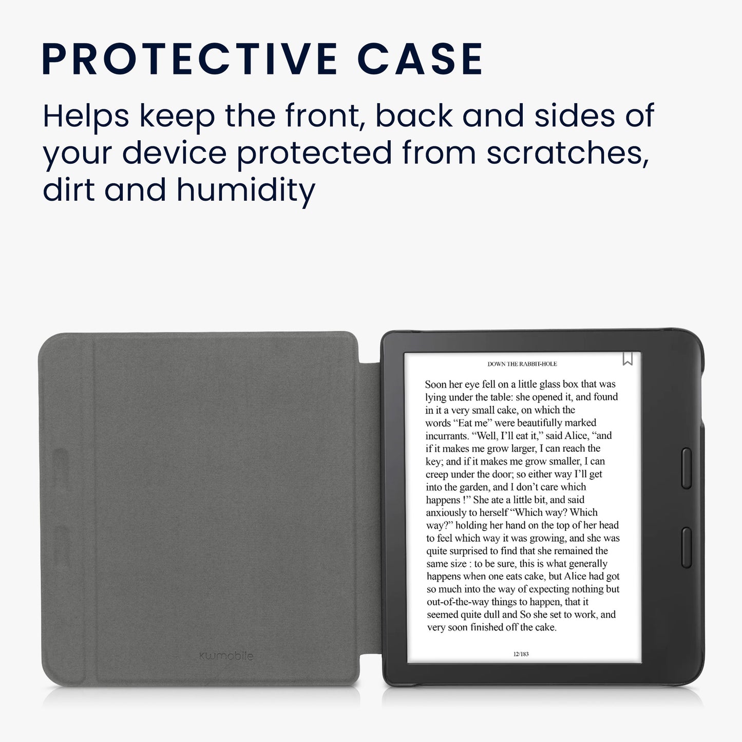 kwmobile Schutzhülle für Tolino Vision 6 Hülle - eReader Flip Case mit Auto Sleep Funktion