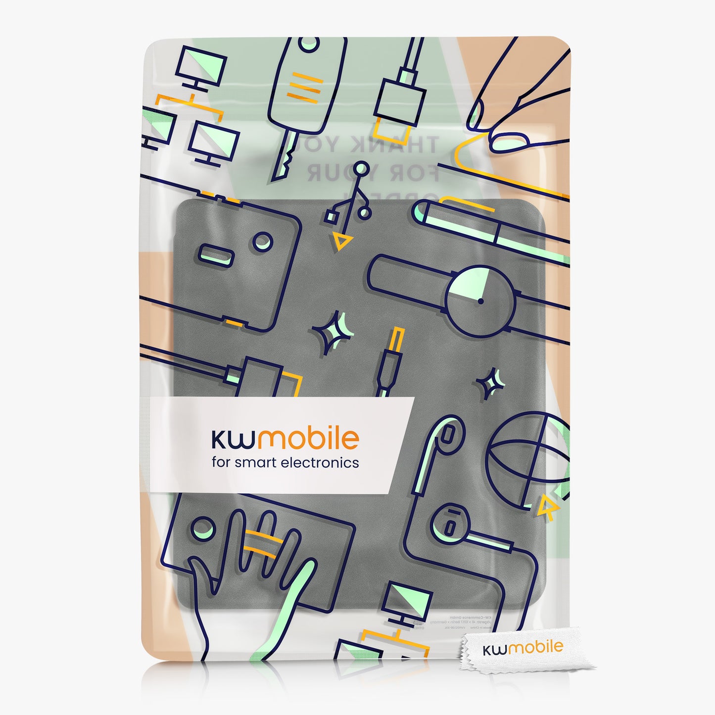kwmobile Hülle kompatibel mit Tolino Vision 6 - Kunstleder eReader Schutzhülle Cover Case