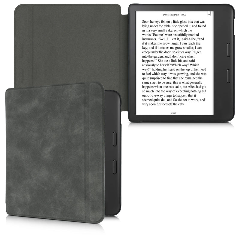 kwmobile Hülle kompatibel mit Tolino Vision 6 - Kunstleder eReader Schutzhülle Cover Case