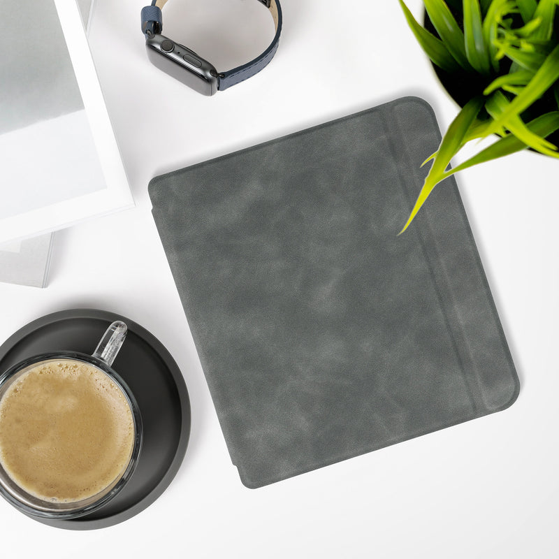 kwmobile Hülle kompatibel mit Tolino Vision 6 - Kunstleder eReader Schutzhülle Cover Case