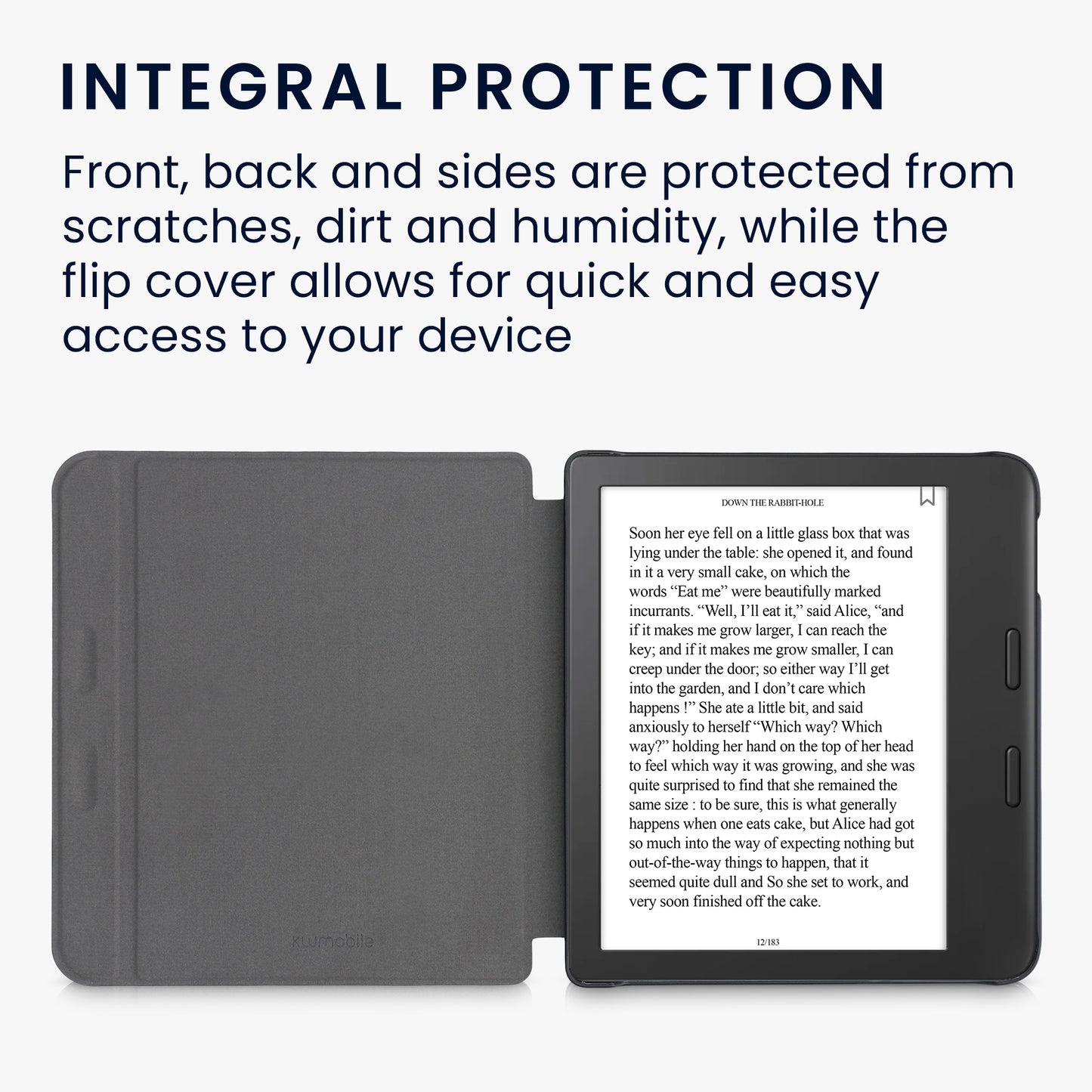 kwmobile Schutzhülle für Tolino Vision 6 Hülle eReader Case aus Kunstleder mit Auto Sleep Funktion