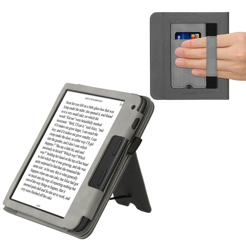 kwmobile Schutzhülle kompatibel mit Tolino Vision 6 Flip Hülle - Cover mit Handschlaufe