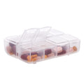 kwmobile Kunststoff Medikamentenbox mit 8 Fächern Tablettenbox 7,5 x 6,3 x 2,5 cm Tablettendose Pillendose Dose