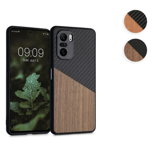 kwmobile Hülle kompatibel mit Xiaomi Mi 11i / Poco F3 - Handyhülle - Handy Schutzhülle - Smartphone Cover - Dunkelbraun Dunkelbraun  [dsg01]