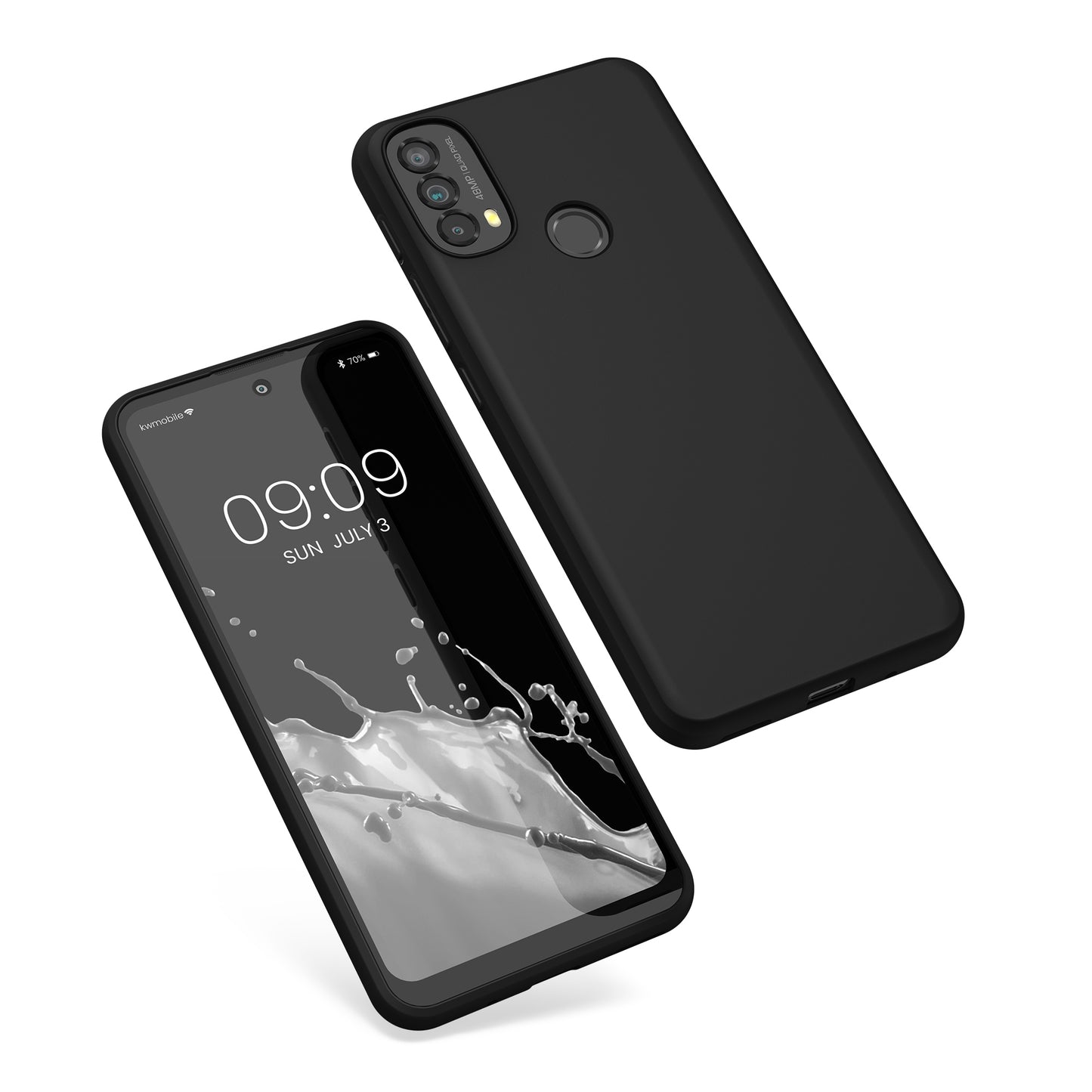kwmobile Handyhülle für Motorola Moto E40 Hülle - Kabelloses Laden - Schutzhülle Cover