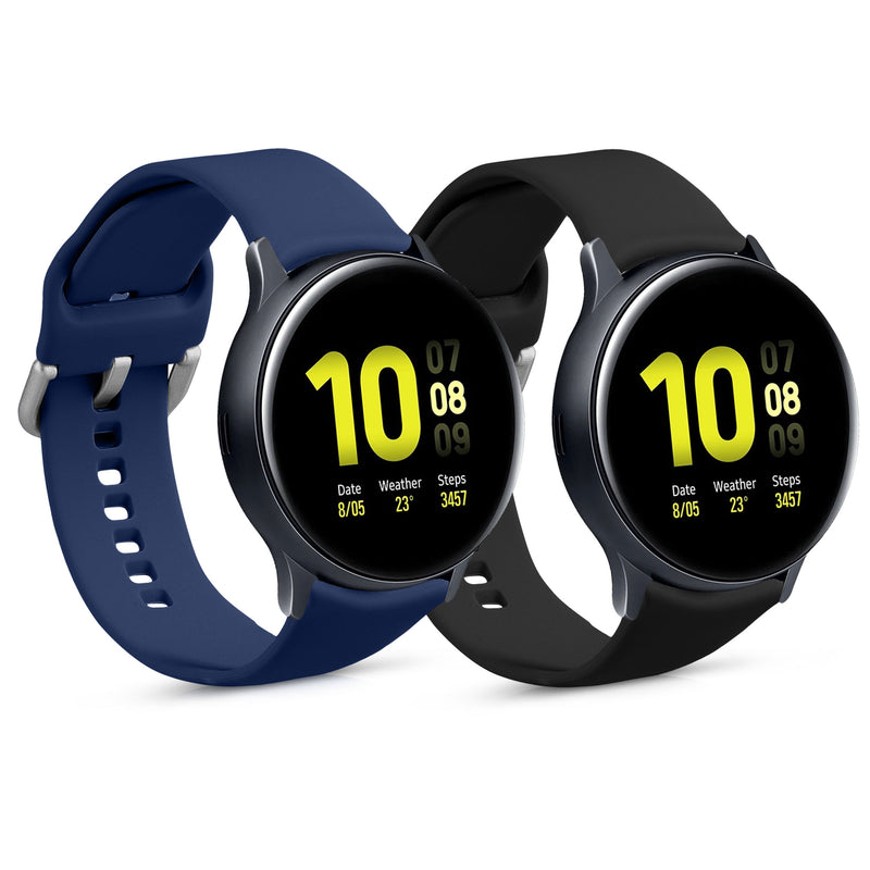 kwmobile Uhrenarmband für Samsung Galaxy Active 2 / Watch 4 / 5 / 6 Galaxy Watch 7 / FE Armband Fitnesstracker Band Set Ersatzarmband Smartwatch