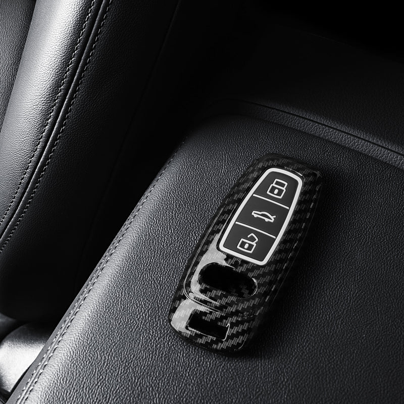 kwmobile Autoschlüssel Hülle kompatibel mit Audi A6 A7 A8 Q7 Q8 3-Tasten Autoschlüssel Keyless Hardcover Schutzhülle Schlüsselhülle Cover