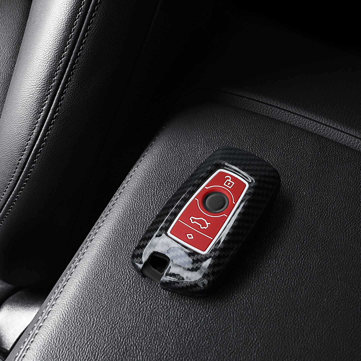 kwmobile Autoschlüssel Hülle kompatibel mit BMW 3-Tasten Funk Autoschlüssel (nur Keyless Go) Hardcover Schutzhülle Schlüsselhülle Cover