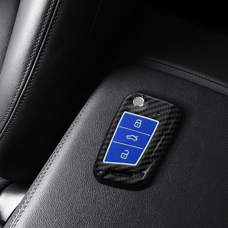 kwmobile Autoschlüssel Hülle kompatibel mit VW Golf 7 MK7 3-Tasten Autoschlüssel Hardcover Schutzhülle Schlüsselhülle Cover