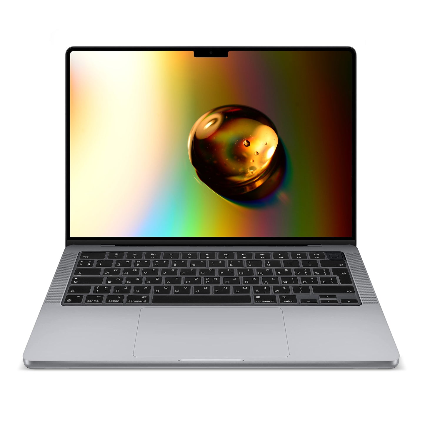 kwmobile Tastaturschutz für Apple MacBook Pro 14" (2021) A2442 - QWERTY Russisch Keyboard Cover Abdeckung