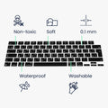 kwmobile Tastaturschutz für Apple MacBook Pro 14" (2021) A2442 - QWERTY Russisch Keyboard Cover Abdeckung