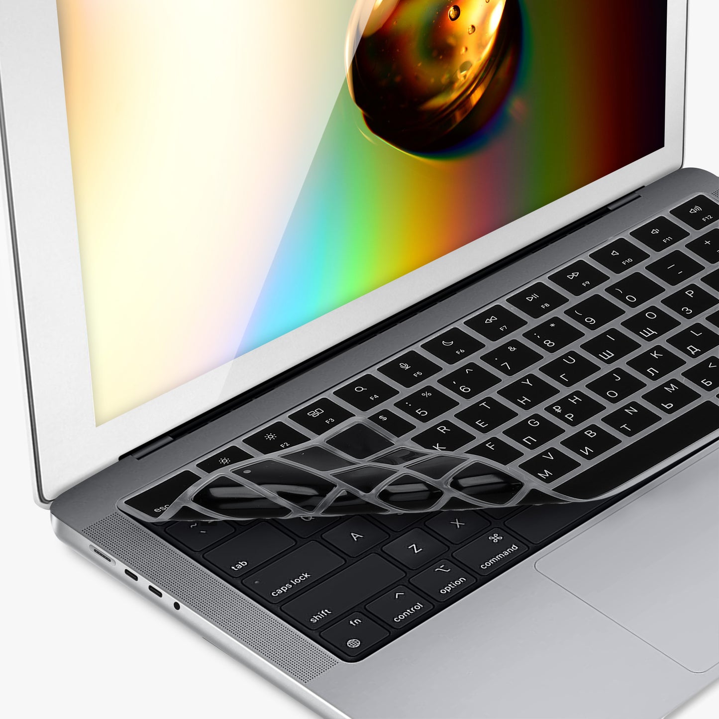 kwmobile Tastaturschutz für Apple MacBook Pro 14" (2021) A2442 - QWERTY Russisch Keyboard Cover Abdeckung