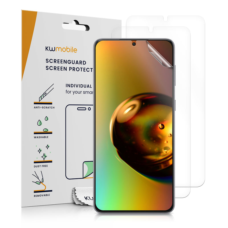 kwmobile 3x Displayschutzfolie kompatibel mit Samsung Galaxy S22 Folie - klare Schutzfolien Set in transparent Transparent  