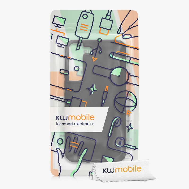 kwmobile Schutzhülle kompatibel mit Samsung S22 Hülle Silikon Case Handyhülle weiche Oberfläche kabelloses Laden