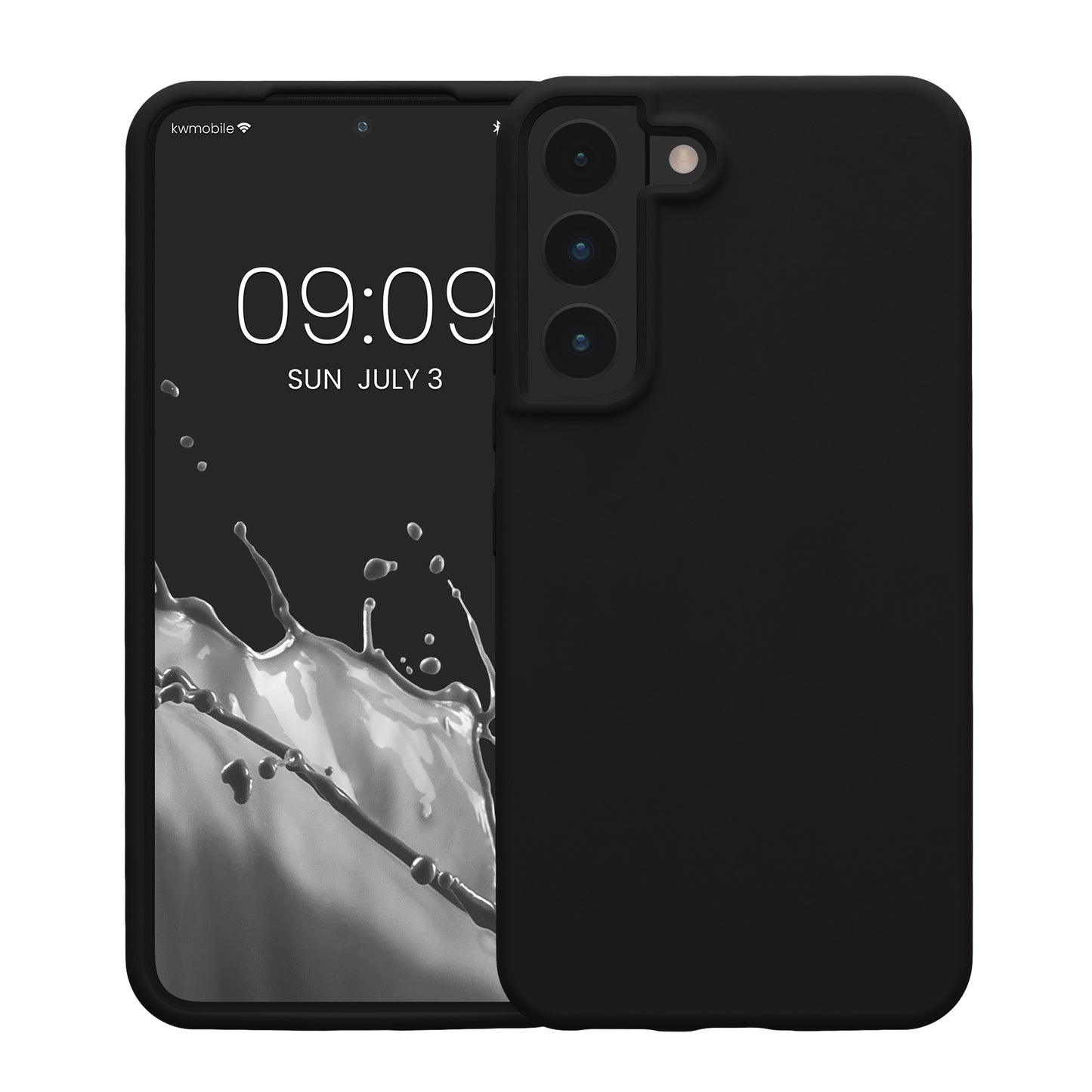kwmobile Schutzhülle kompatibel mit Samsung S22 Hülle Silikon Case Handyhülle weiche Oberfläche kabelloses Laden