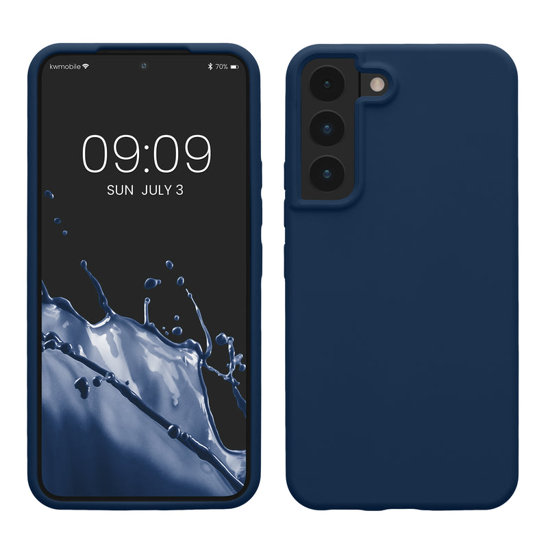kwmobile Schutzhülle kompatibel mit Samsung S22 Hülle Silikon Case Handyhülle weiche Oberfläche kabelloses Laden