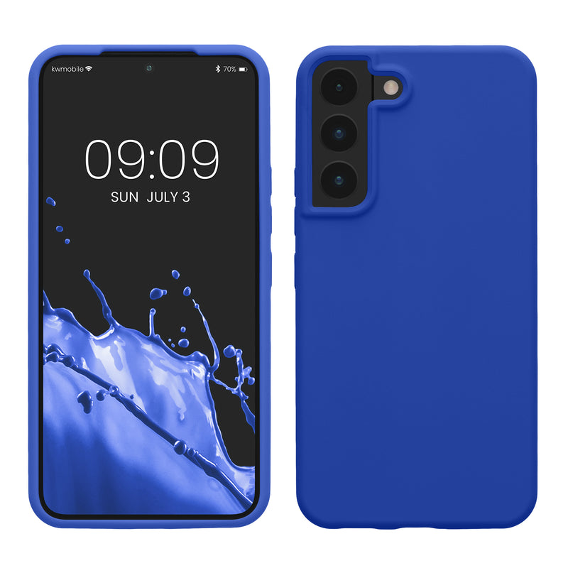 kwmobile Schutzhülle kompatibel mit Samsung S22 Hülle Silikon Case Handyhülle weiche Oberfläche kabelloses Laden