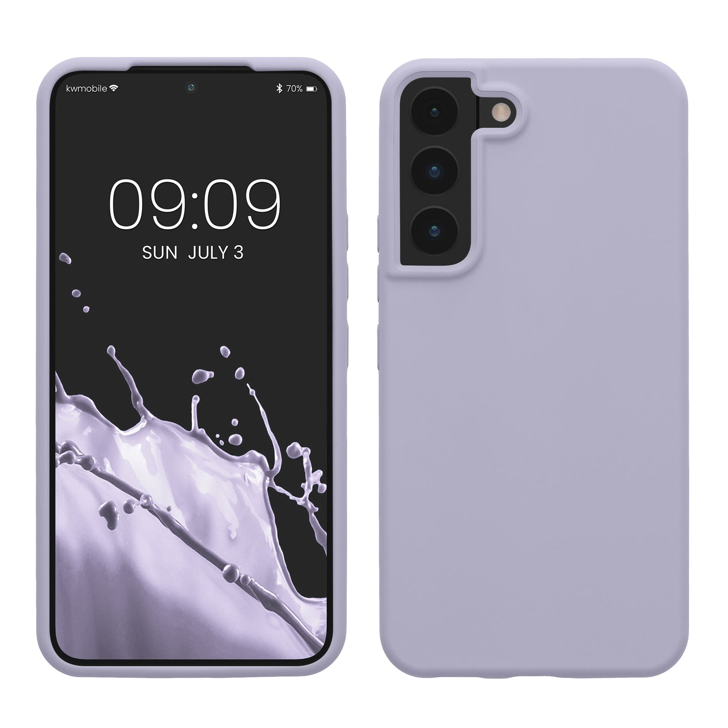 kwmobile Schutzhülle kompatibel mit Samsung S22 Hülle Silikon Case Handyhülle weiche Oberfläche kabelloses Laden