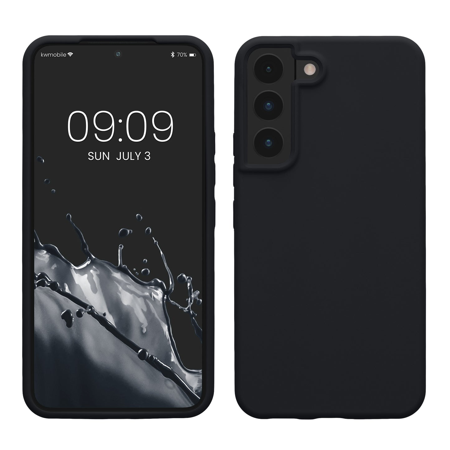 kwmobile Schutzhülle kompatibel mit Samsung S22 Hülle Silikon Case Handyhülle weiche Oberfläche kabelloses Laden