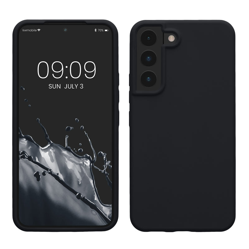 kwmobile Schutzhülle kompatibel mit Samsung S22 Hülle Silikon Case Handyhülle weiche Oberfläche kabelloses Laden