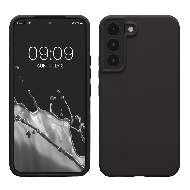 kwmobile Schutzhülle kompatibel mit Samsung S22 Hülle Silikon Case Handyhülle weiche Oberfläche kabelloses Laden