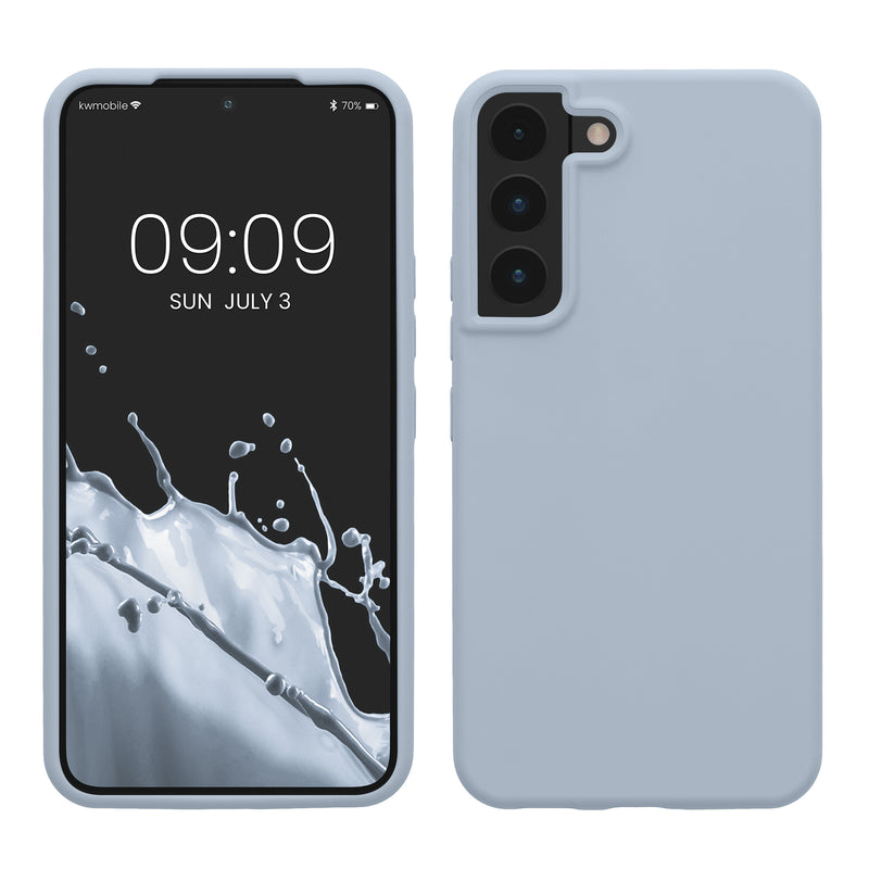 kwmobile Schutzhülle kompatibel mit Samsung S22 Hülle Silikon Case Handyhülle weiche Oberfläche kabelloses Laden