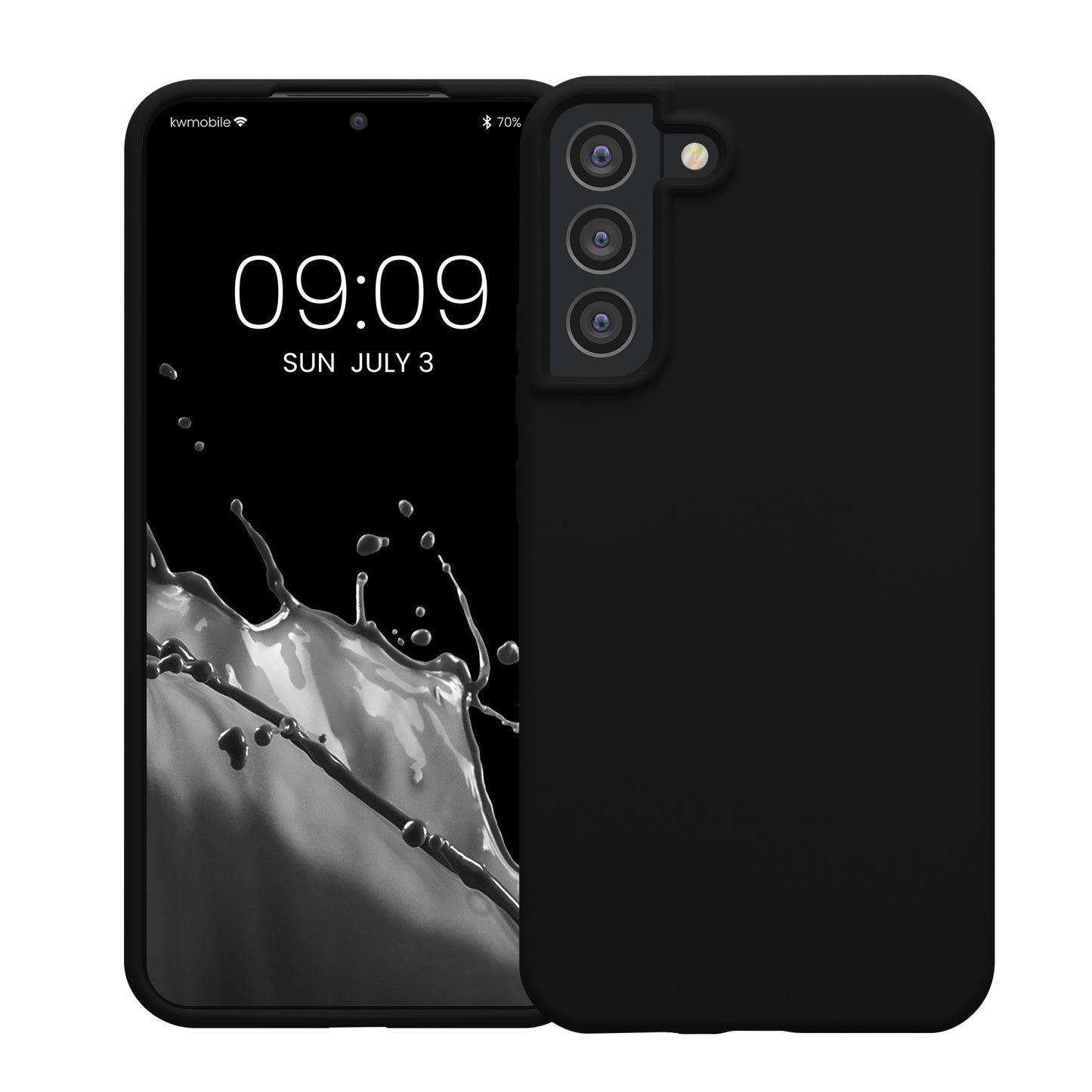 kwmobile Handyhülle für Samsung Galaxy S22 Plus Hülle - Case Silikon - Kabelloses Laden - Schutzhülle Cover