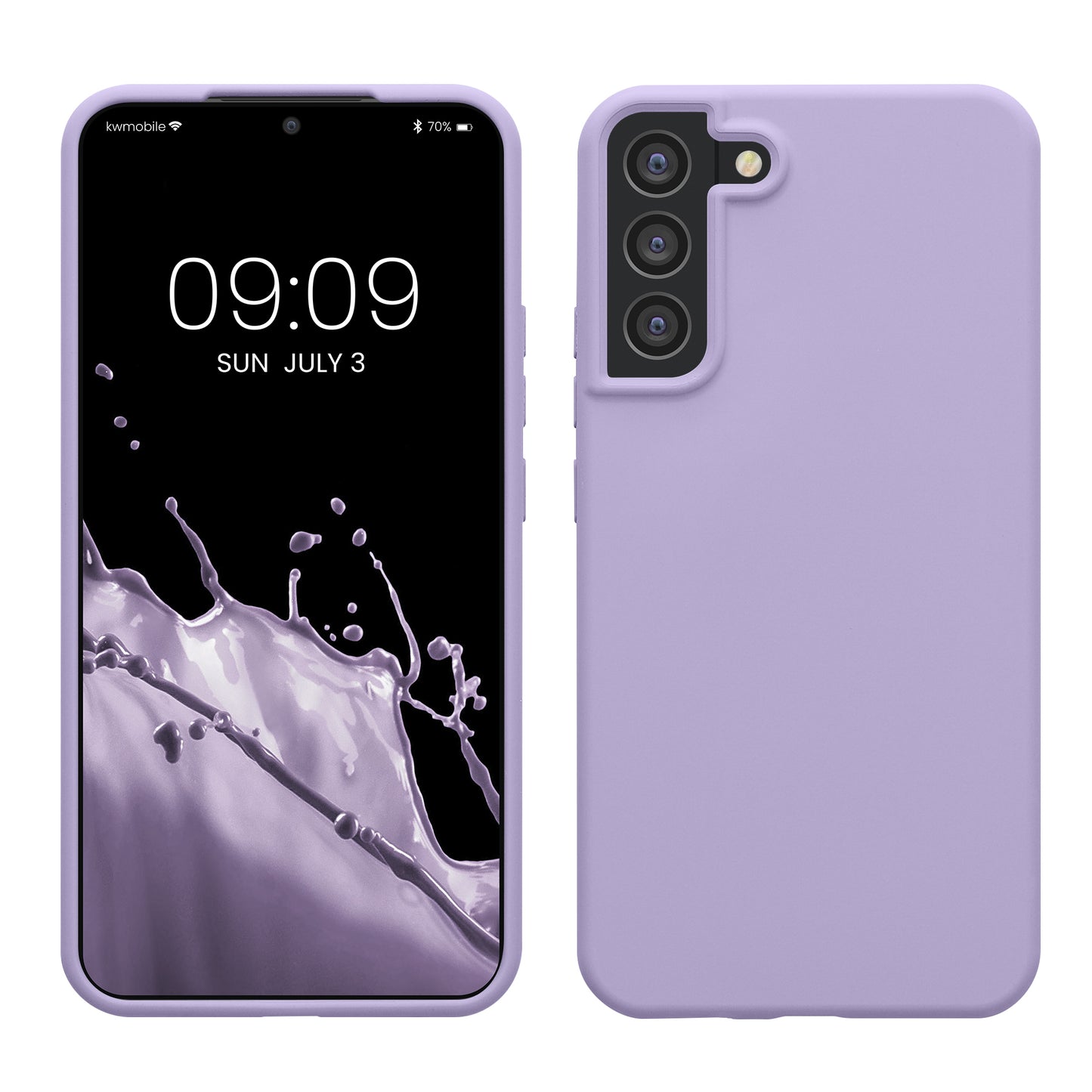 kwmobile Handyhülle für Samsung Galaxy S22 Plus Hülle - Case Silikon - Kabelloses Laden - Schutzhülle Cover