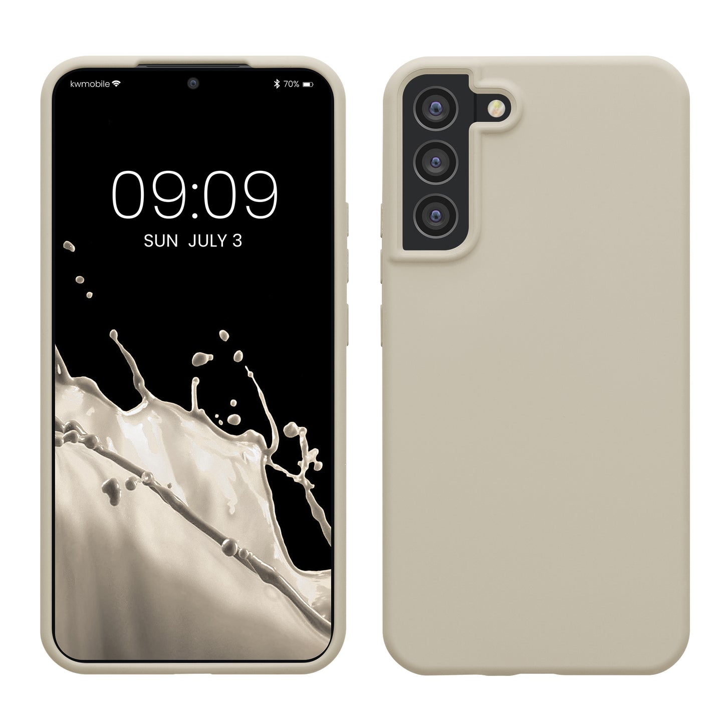 kwmobile Handyhülle für Samsung Galaxy S22 Plus Hülle - Case Silikon - Kabelloses Laden - Schutzhülle Cover