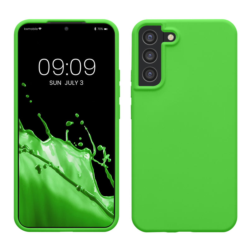 kwmobile Handyhülle für Samsung Galaxy S22 Plus Hülle - Case Silikon - Kabelloses Laden - Schutzhülle Cover