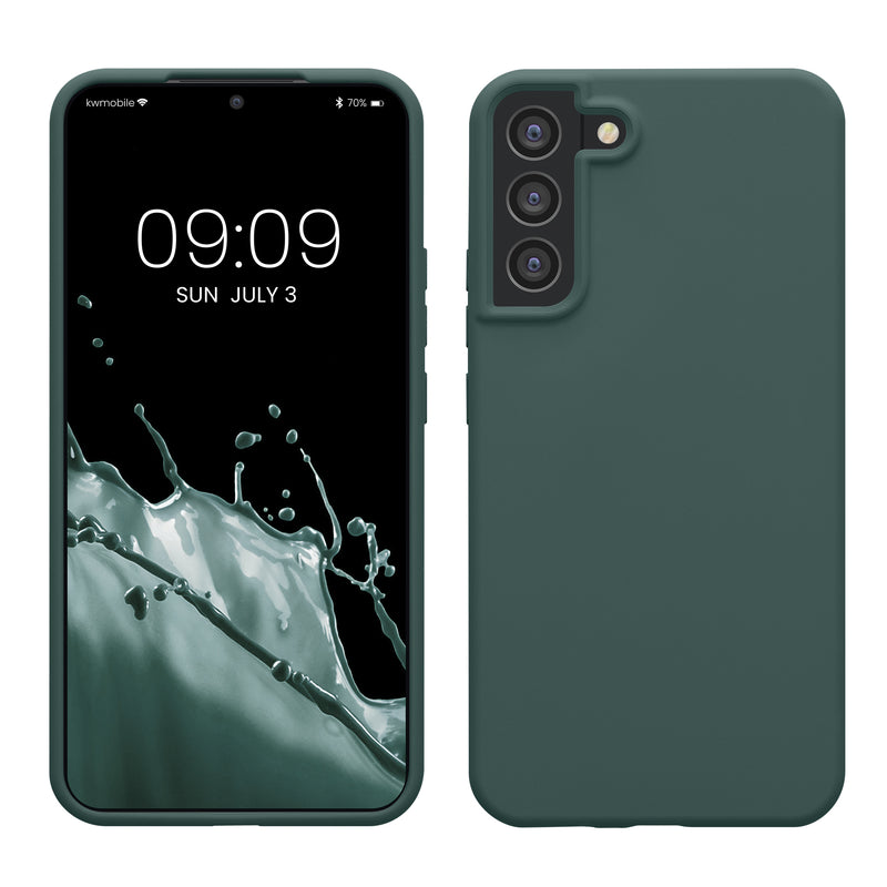 kwmobile Handyhülle für Samsung Galaxy S22 Plus Hülle - Case Silikon - Kabelloses Laden - Schutzhülle Cover