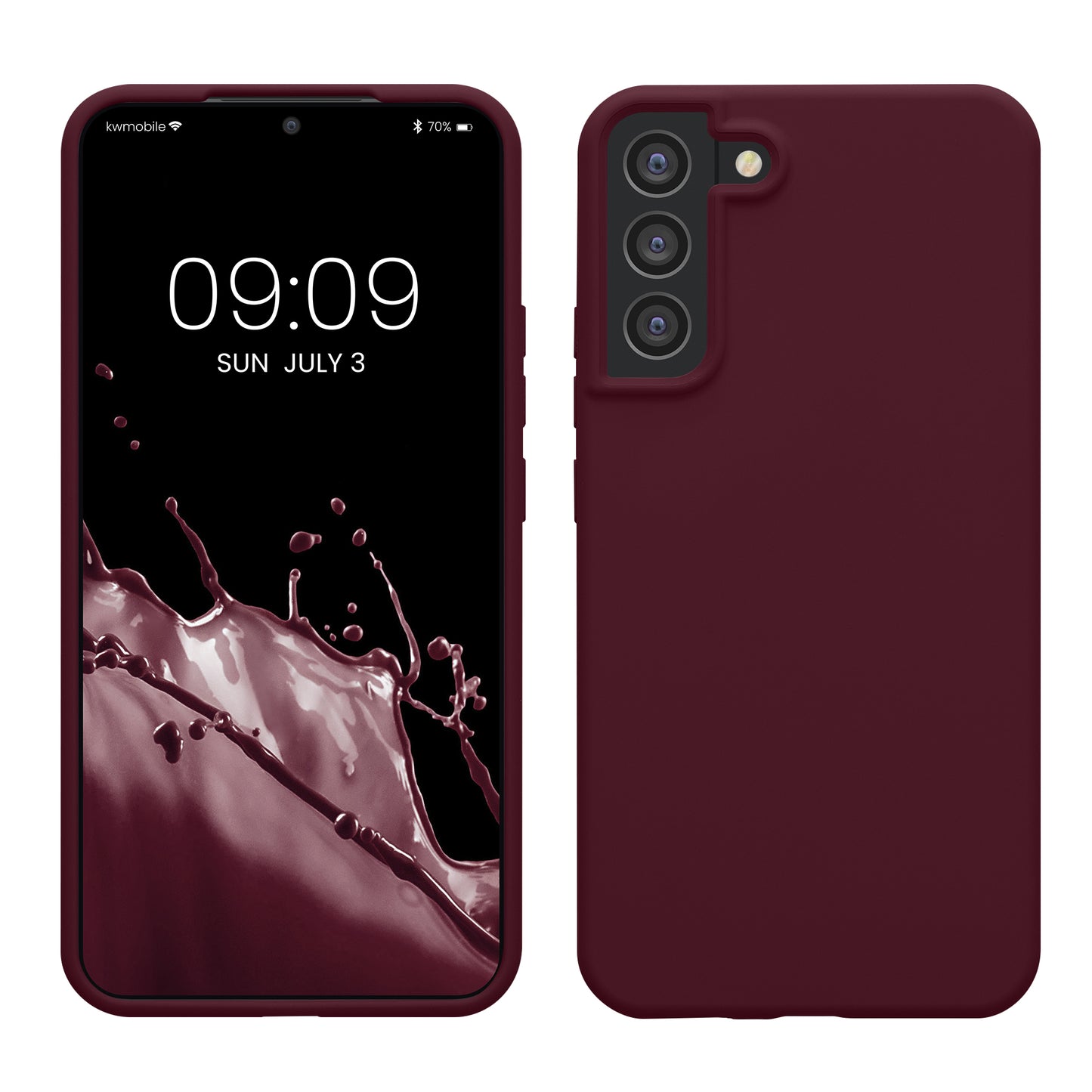 kwmobile Handyhülle für Samsung Galaxy S22 Plus Hülle - Case Silikon - Kabelloses Laden - Schutzhülle Cover
