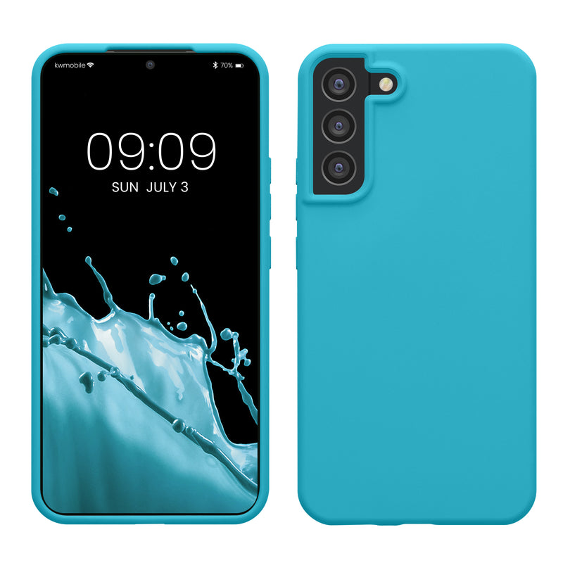 kwmobile Handyhülle für Samsung Galaxy S22 Plus Hülle - Case Silikon - Kabelloses Laden - Schutzhülle Cover