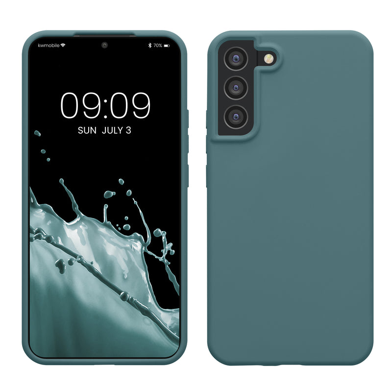 kwmobile Handyhülle für Samsung Galaxy S22 Plus Hülle - Case Silikon - Kabelloses Laden - Schutzhülle Cover