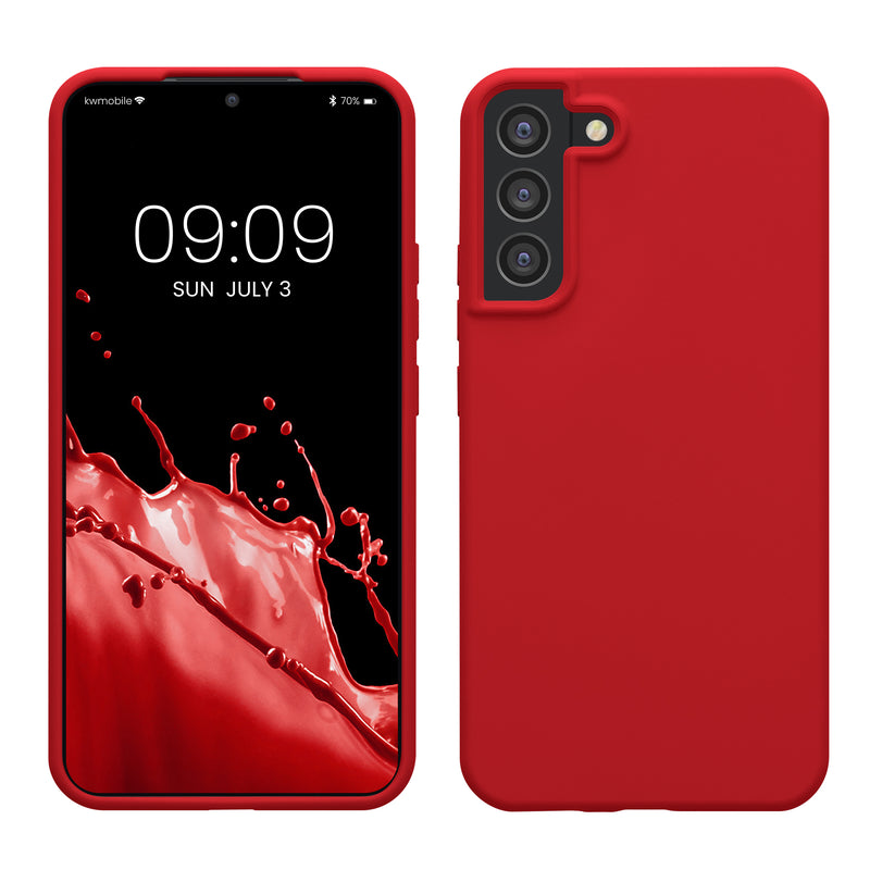 kwmobile Handyhülle für Samsung Galaxy S22 Plus Hülle - Case Silikon - Kabelloses Laden - Schutzhülle Cover