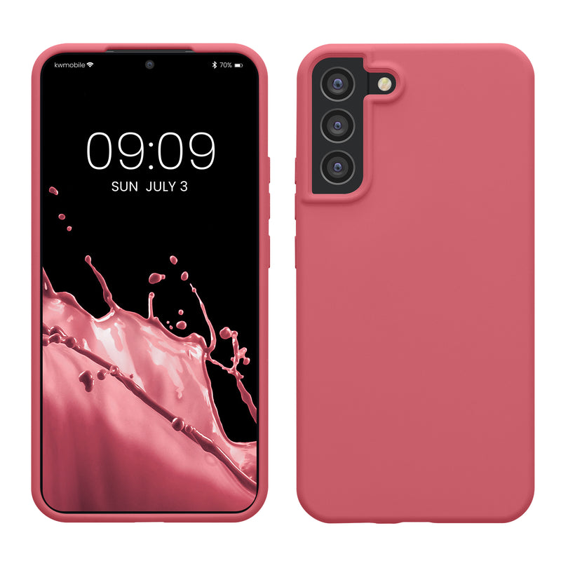 kwmobile Handyhülle für Samsung Galaxy S22 Plus Hülle - Case Silikon - Kabelloses Laden - Schutzhülle Cover